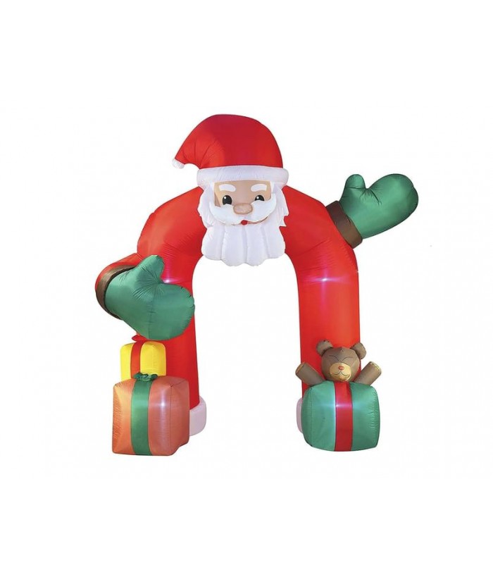 INFLATABLE SANTA ARCH WITH LED LIGHTS 240cmH