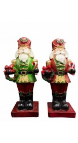 NUTCRACKERS  RED & GREEN, 20cm (SET OF 2)