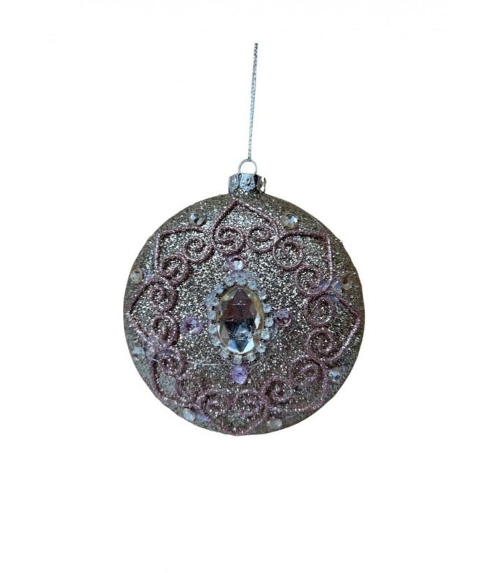 CHAMPAGNE HANGING ORNAMENT WITH BEADS