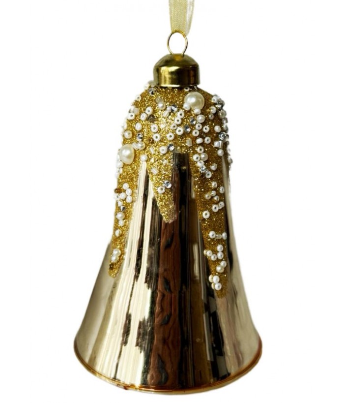 MIRRORED DRIP BELL HANGING, 12cm