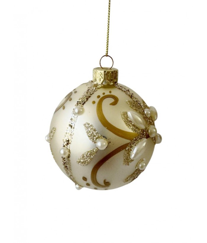 CHAMPAGNE BEAD ORNAMENT HANGING