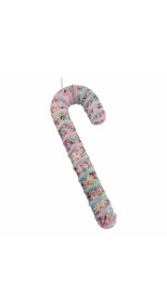 CANDY CANE PINK SPRINKLE ORNAMENT, 34CM