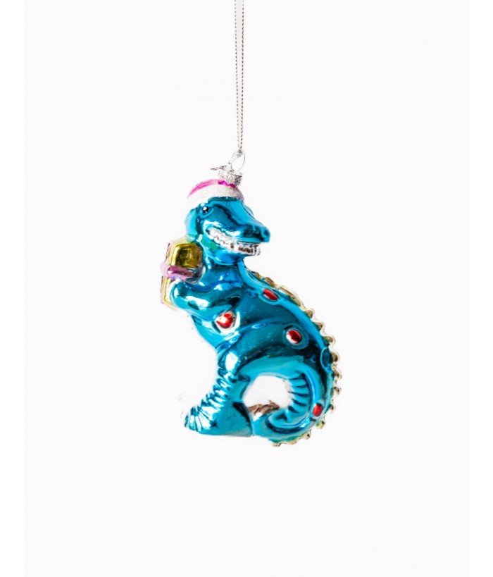 BLUE DINOSAUR DECO 12CM