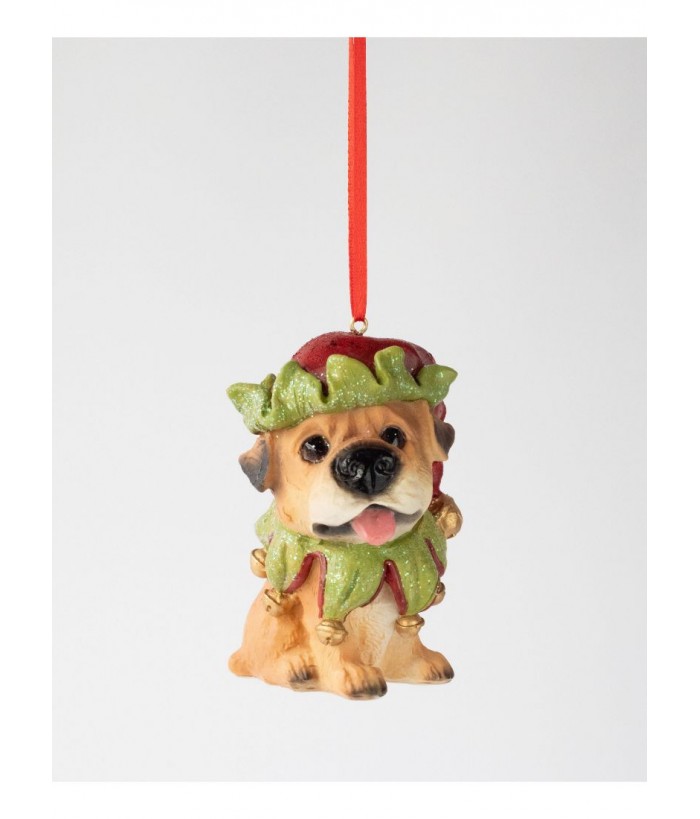 PUP ORNAMENTS 9.1CM