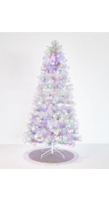 CHRISTMAS TREE LED VINTAGE SILVER, 229CM
