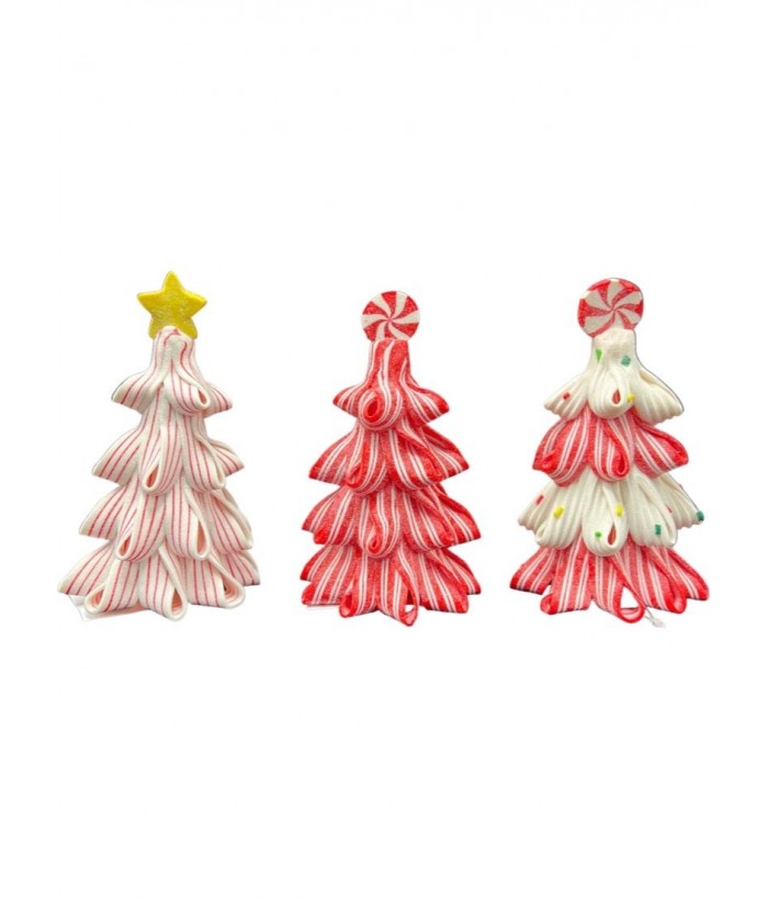 SET OF 3 CANDY XMAS TREES