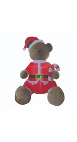 JUMBO DELUXE INFLABLE PLUSH BEAR WITH LED LIGHT, 274cm