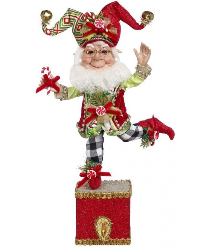 Mark Roberts - CANDY DANDY ELF STOCKING HOLDER, 13.5 Inches