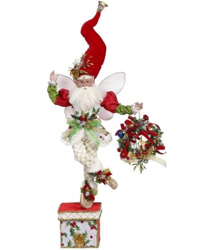 Mark Roberts - CHRISTMAS WREATH FAIRY STOCKING HOLDER, 19 Inches
