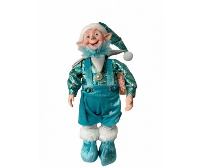 Deal of The Day - ANIMATED ELF WITH MUSIC BLUE, 40CM