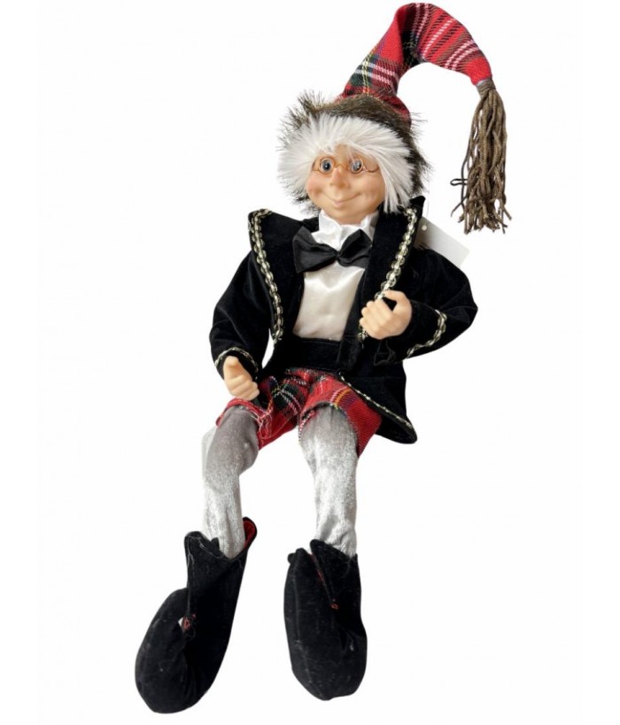 POSABLE NIGHT OUT ELF, 30CM TALL