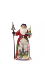SANTA - BONJOUR AND MERRY CHRISTMAS - FRENCH SANTA Figurine
