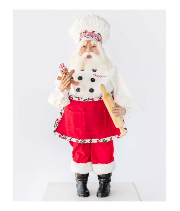 SANTAS PANTRY CHEF SANTA 62.5CM