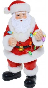 STANDING SANTA WITH STRING LED