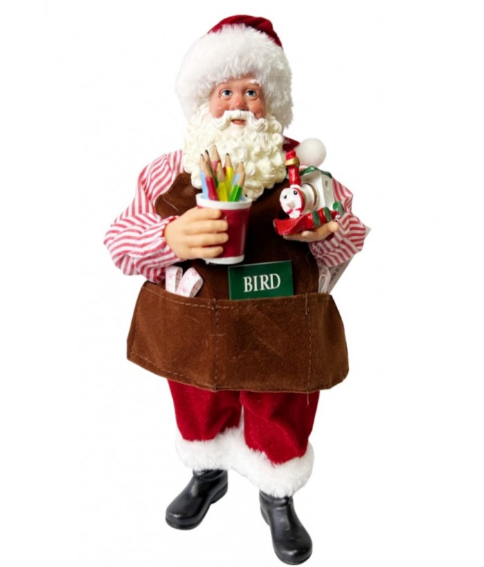 SANTA CLAUSE WORKSHOP, STANDING 28CM TALL